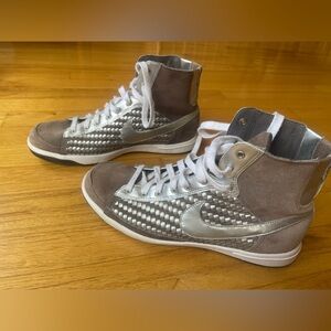 Nike Blazer Brown Suede with Silver